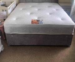 Divan Double Bed (Mattress, Drawers Not Included)