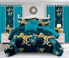 Panda Bedspread & Curtain Sets - 7 Piece