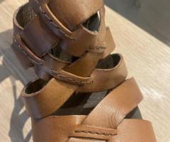 Natural leather women's high heel shoes size 3-4